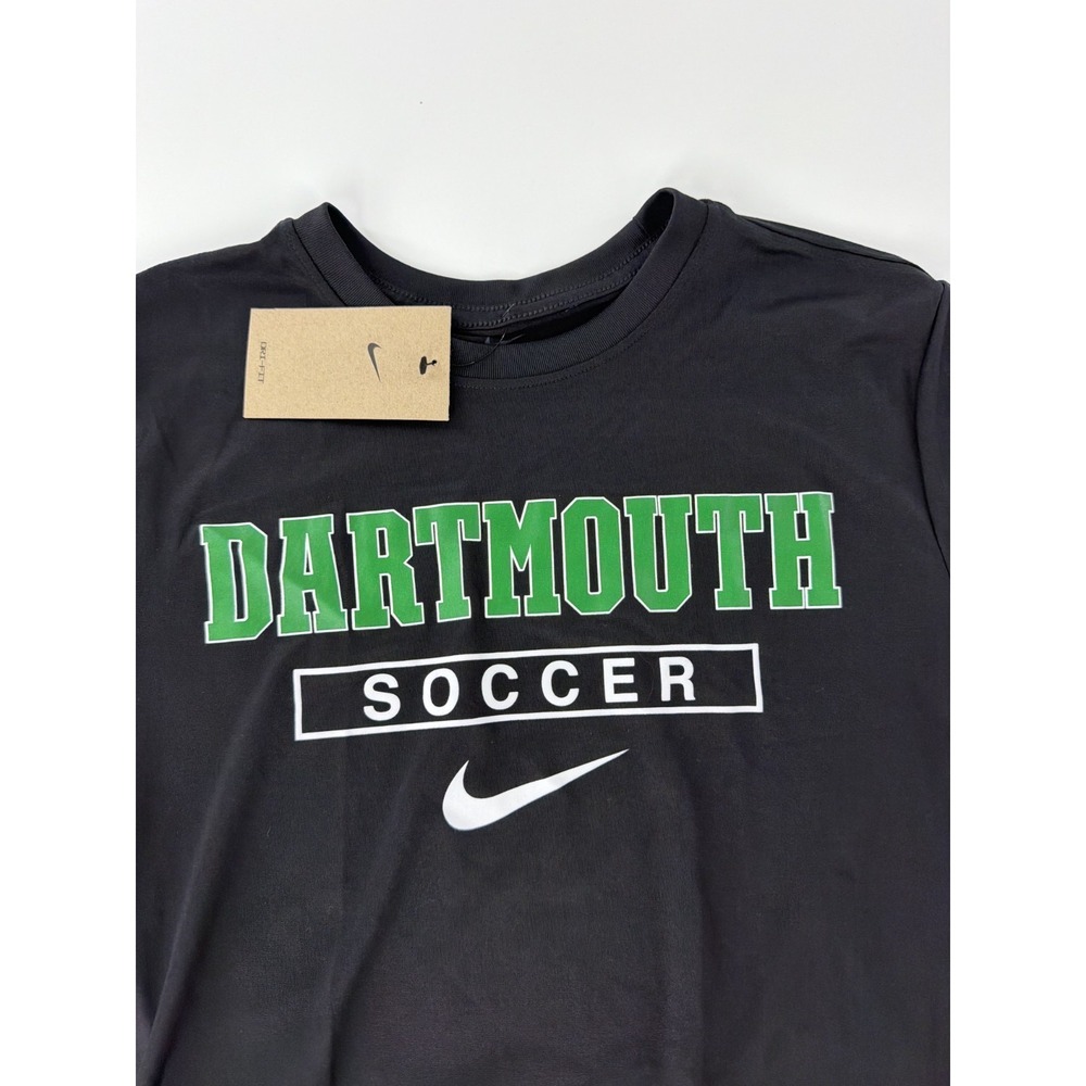 Nike Dartmouth Soccer Big Green Legend Short Sleeve T-Shirt New Size S Black - Picture 2 of 6